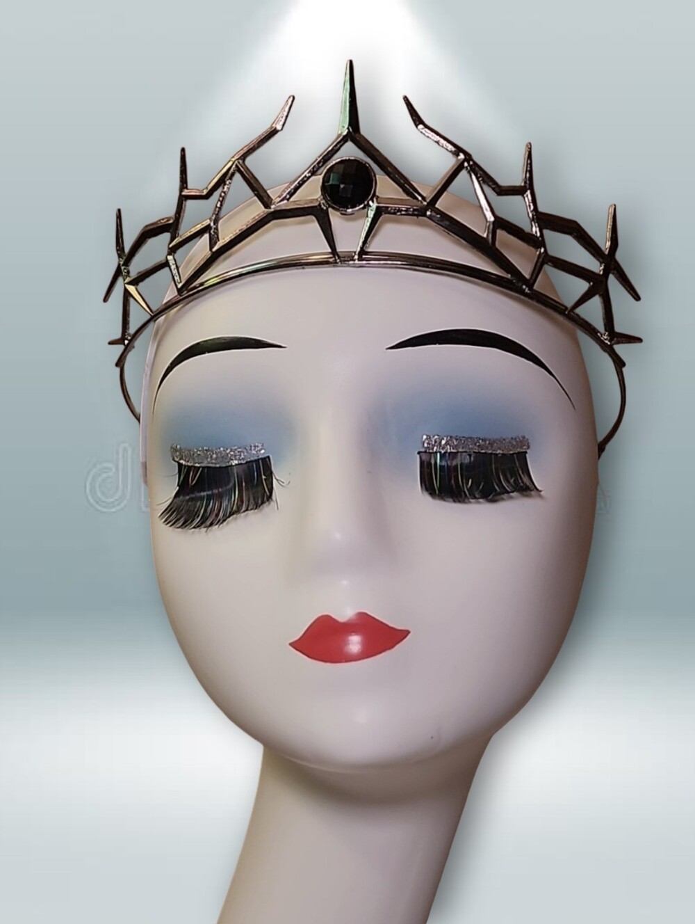 Gothic Black Thorn Tiara Crown - Spiked Dark Fantasy Cosplay Headpiece DarkQueen